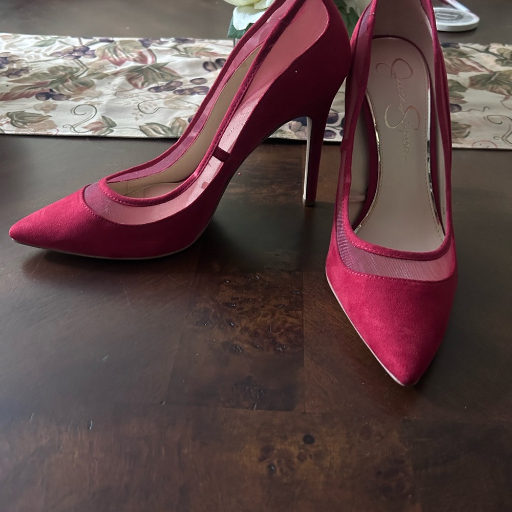 Jessica Simpson Red hot Pointed-Toe Stiletto Pumps